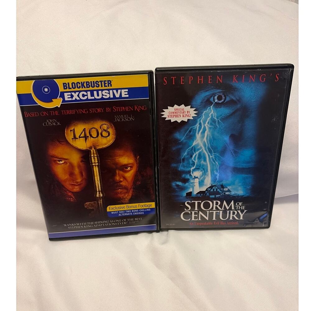 Stephen King DVD Lot 1408 Blockbuster Exclusive & Storm of the Century Tested